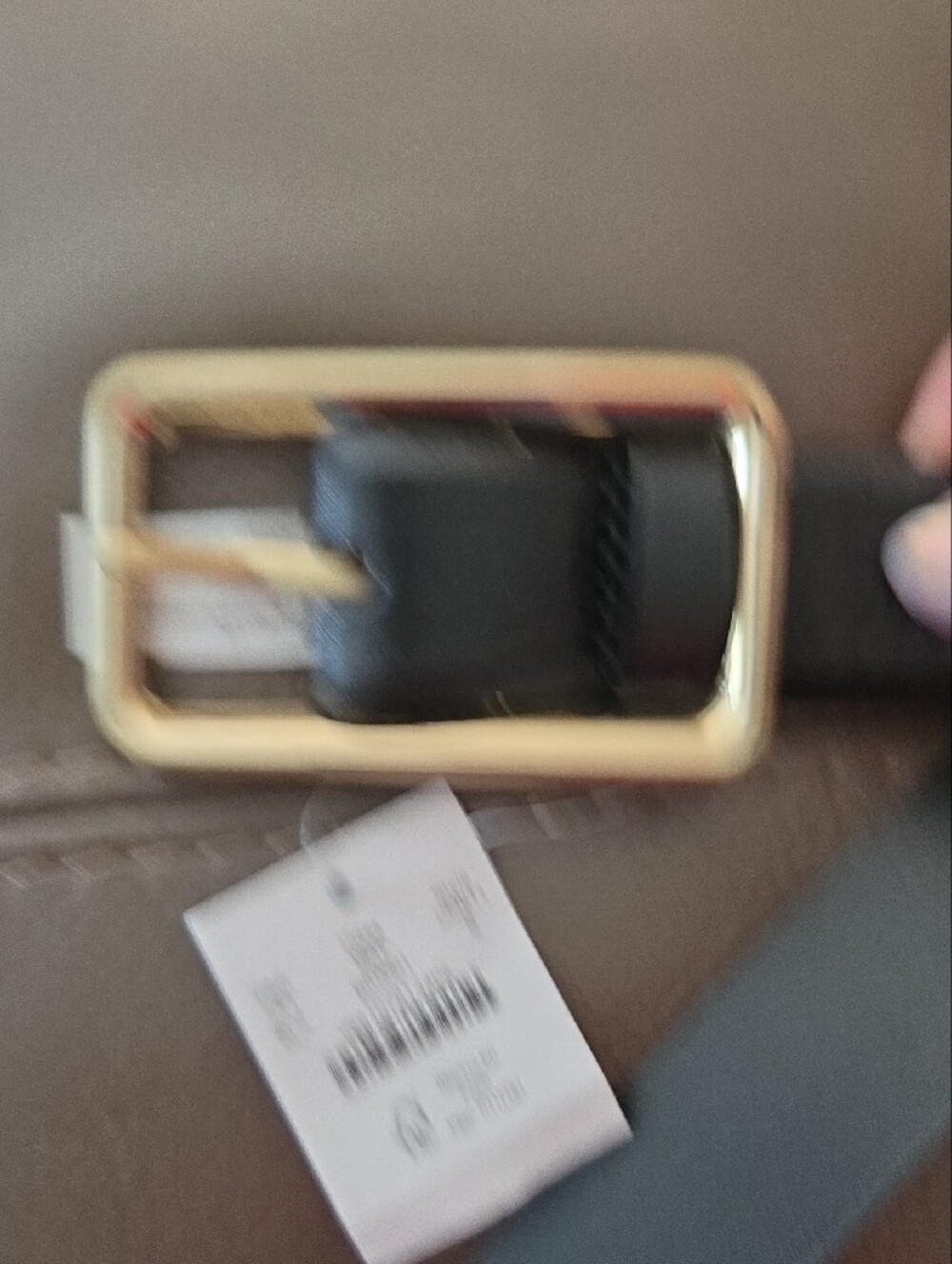 J. Crew Italian Leather Rectangle Belt - Picture 7 of 10